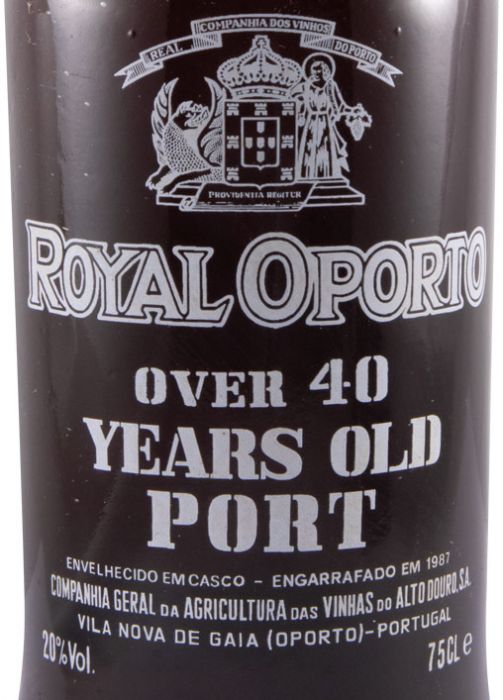 Real Companhia Velha Royal Oporto +40 anos Porto (garrafa pirogravada)