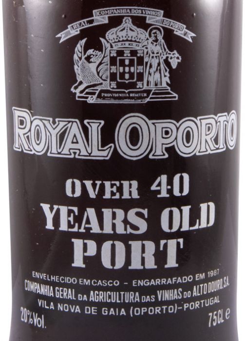 Real Companhia Velha Royal Oporto +40 years Port (pyrographed bottle)