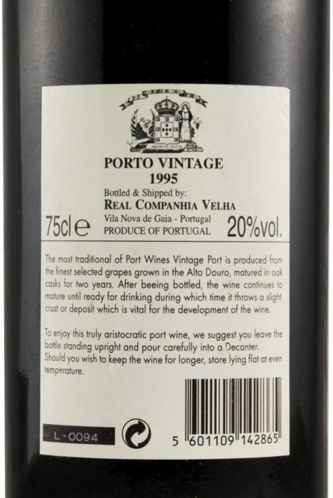 1995 Real Companhia Velha Vintage Port