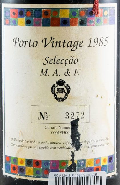 1985 Real Companhia Velha MA&F Vintage Port