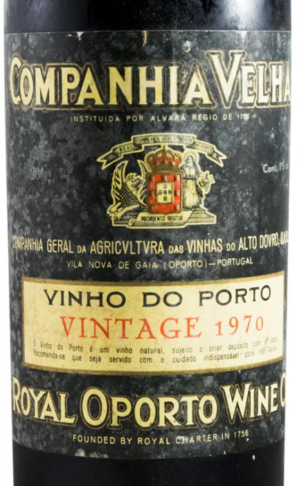 1970 Real Companhia Velha Vintage Porto (garrafa alta)