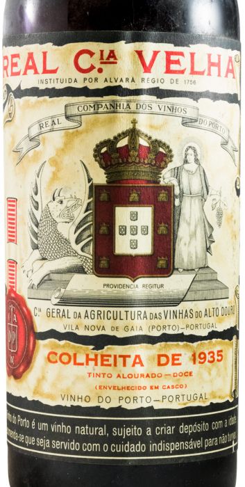 レアル・コンパーニャ・ヴェリャ・収穫・ポート・1935年（赤いボトルネック）