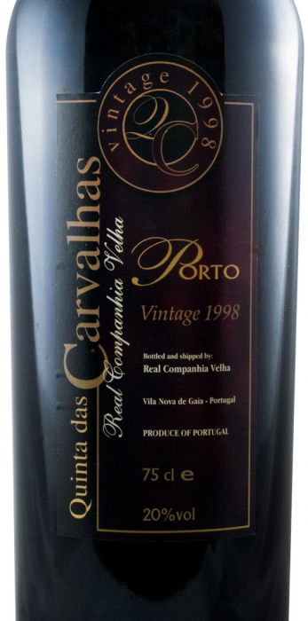 1998 Real Companhia Velha Quinta das Carvalhas Vintage Port