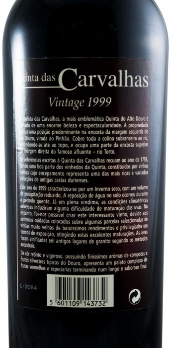 1999 Real Companhia Velha Quinta das Carvalhas Vintage Porto