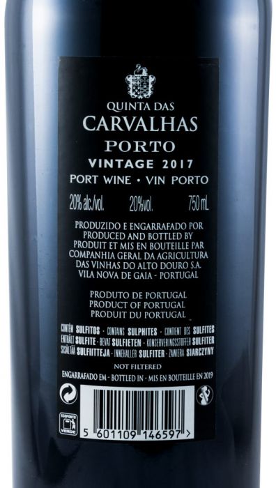 2017 Real Companhia Velha Quinta das Carvalhas Vintage Port