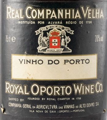 1917 Real Companhia Velha Colheita Port (pyrographed bottle)