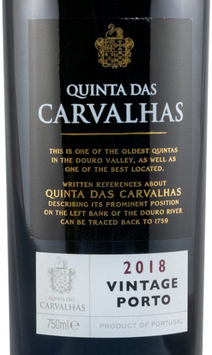 2018 Real Companhia Velha Quinta das Carvalhas Vintage Porto