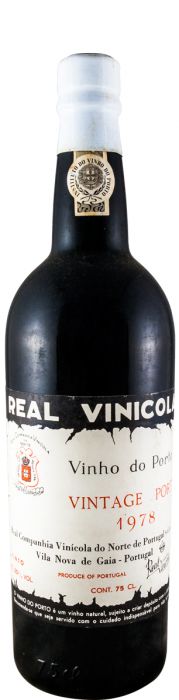 1978 Real Vinícola Vintage Port (paper label)