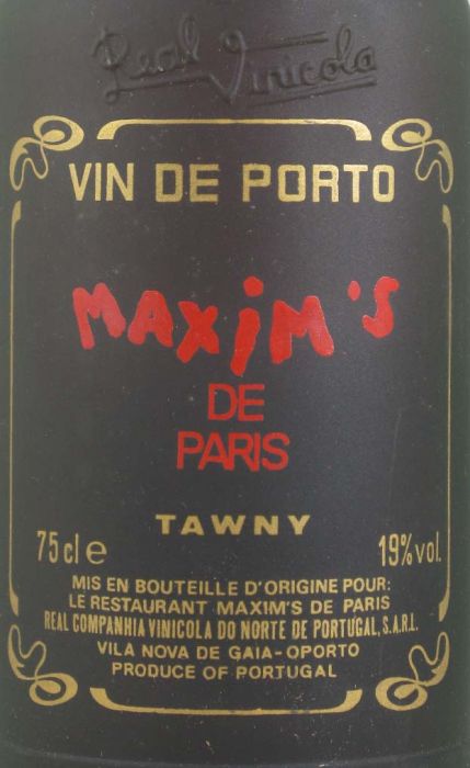 Real Vinícola Maxims de Paris Tawny Port