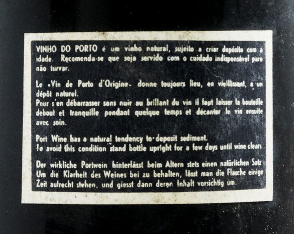1967 Real Vinícola Vintage Porto (garrafa pirogravada)