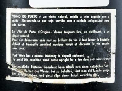 1958 Real Vinícola Vintage Porto