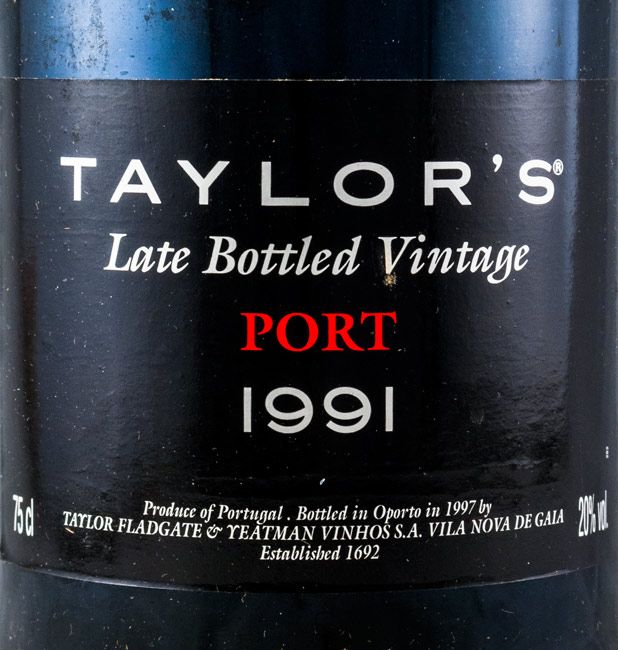 1991 Taylor's LBV Porto