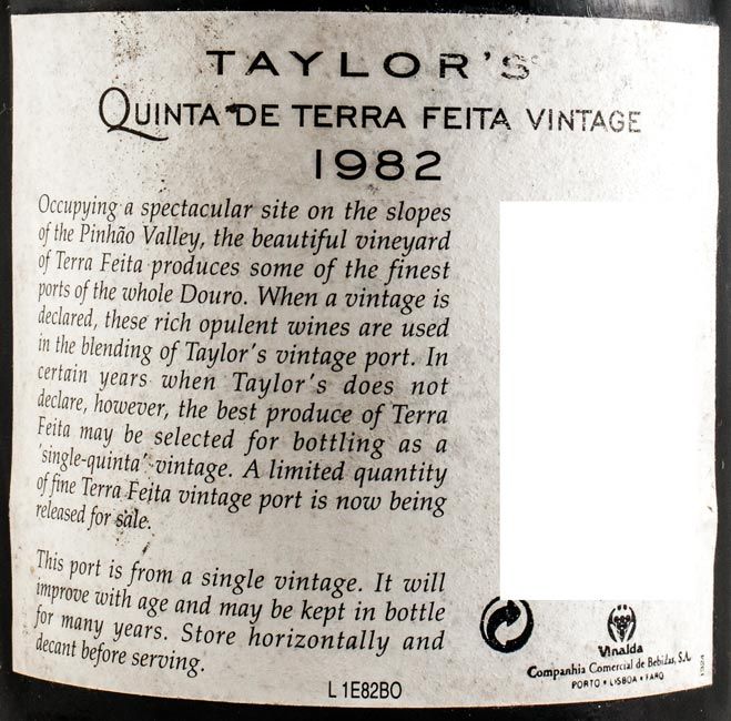 1982 Taylor's Quinta de Terra Feita Vintage Port