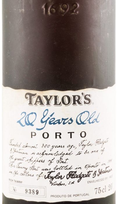 テイラー・20年ポート（1990年で瓶に詰め）