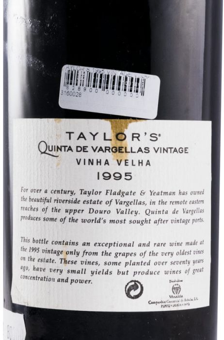 1995 Taylor's Quinta de Vargellas Vinhas Velhas Vintage Port