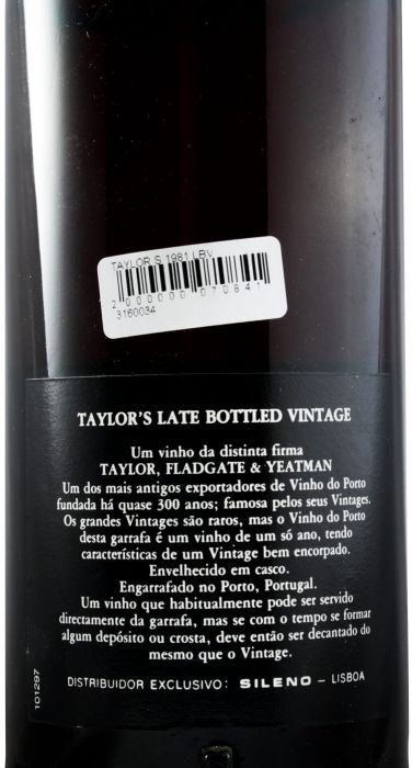 1981 Taylor's LBV Porto