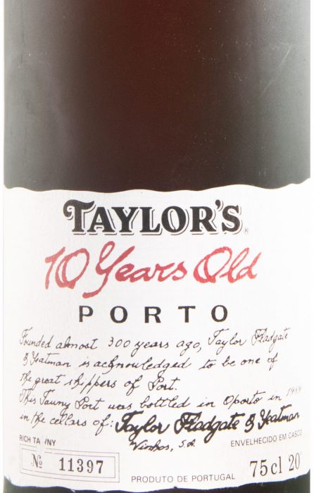Taylor's 10 anos Porto (engarrafado em 1990)