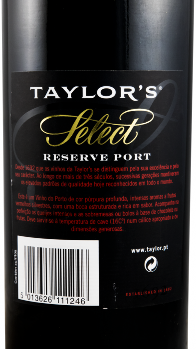 Taylor's Select Reserve Port