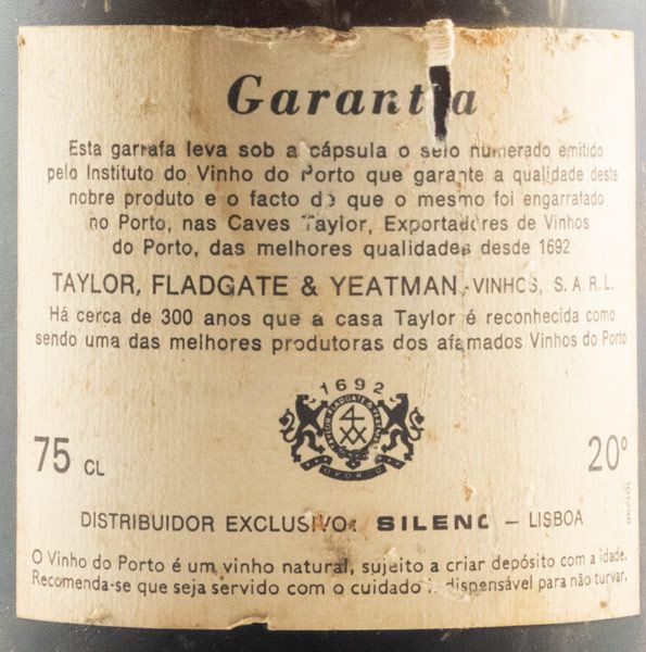 Taylor's 20 years Port (bottled in 1982)