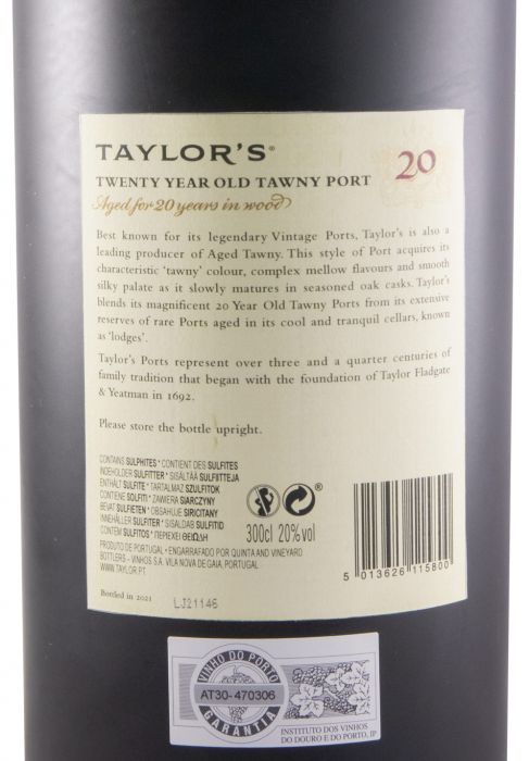 Taylor's 20 years Port 3L