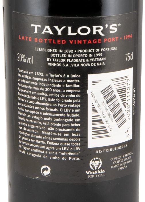 1994 Taylor's LBV Porto