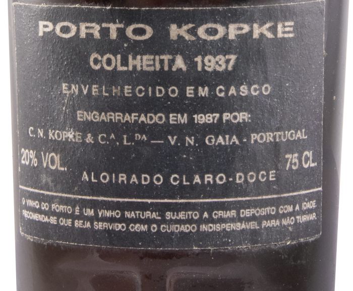 1937 Kopke Colheita Port