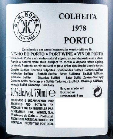 1978 Kopke Colheita Port