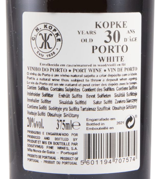 Kopke White 30 anos Porto 37,5cl