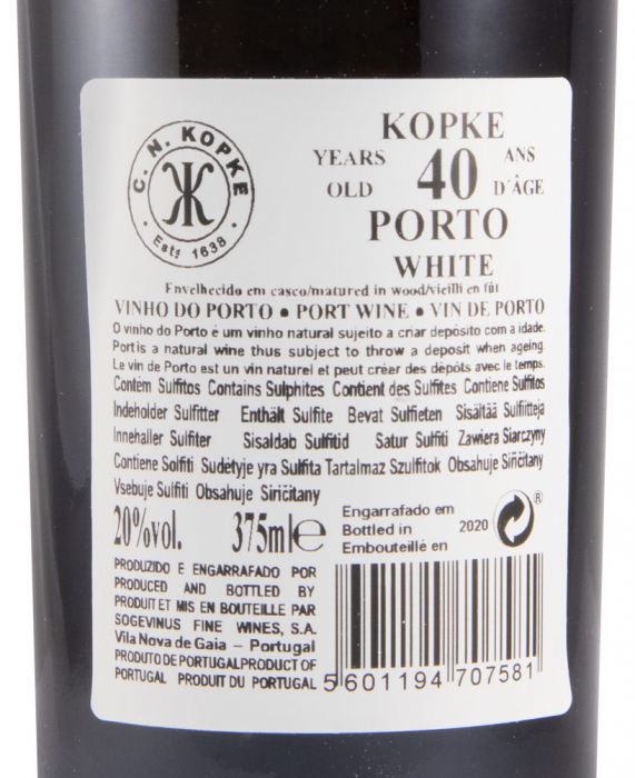 Kopke White 40 years Port 37.5cl