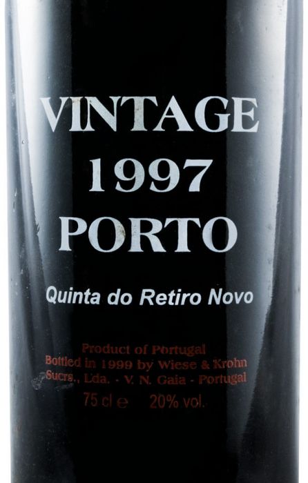 1997 Krohn Quinta do Retiro Novo Vintage Port