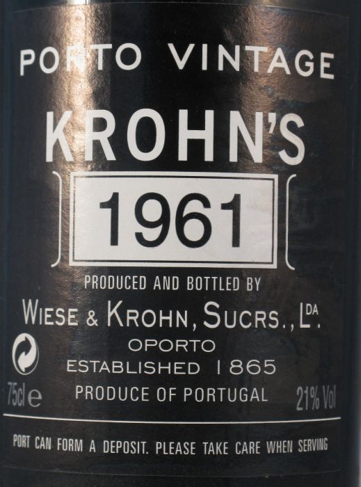 1961 Krohn Vintage Port