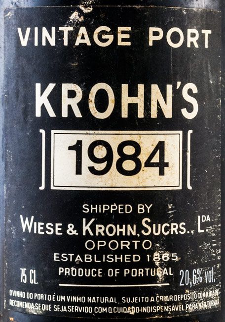 1984 Krohn Vintage Port