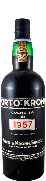 1957 Krohn Colheita Porto (rótulo de papel)