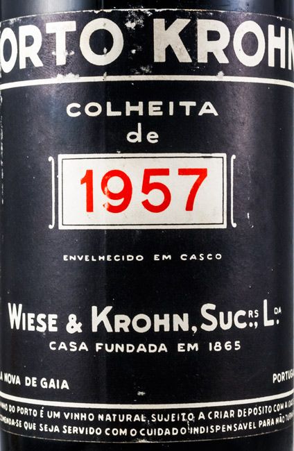 1957 Krohn Colheita Porto (rótulo de papel)