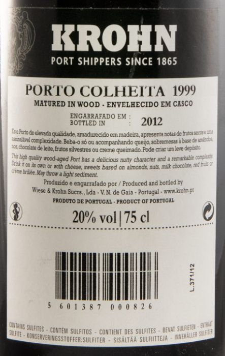 1999 Krohn Colheita Porto