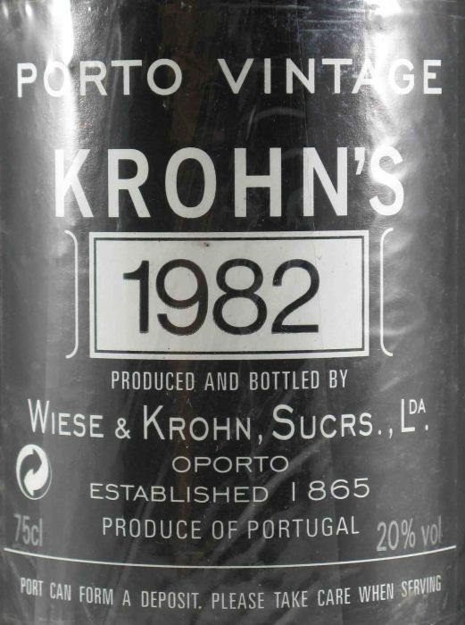 1982 Krohn Vintage Port