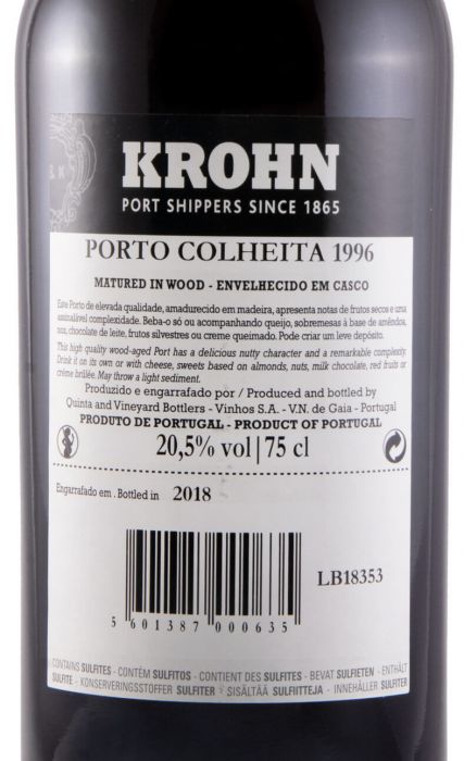 1996 Krohn Colheita Port