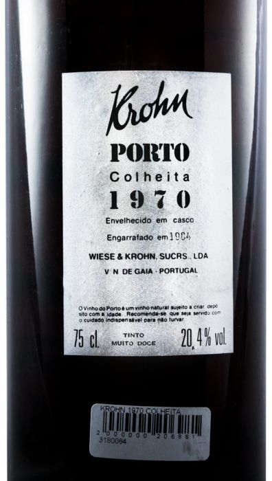 1970 Krohn Colheita Porto