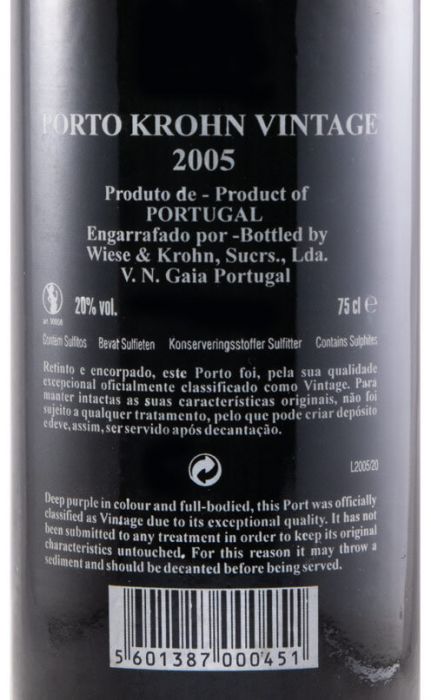 2005 Krohn Vintage Porto