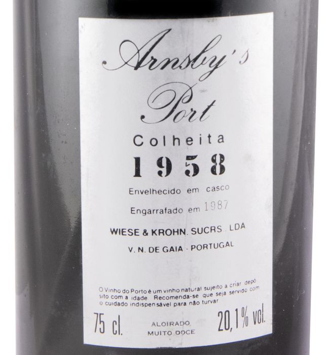 1958 Arnsby's Colheita Porto