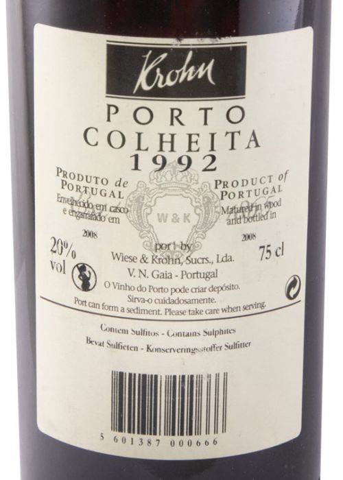1992 Krohn Colheita Port