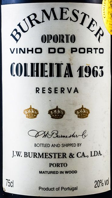 1963 Burmester Colheita Porto (rótulo antigo)