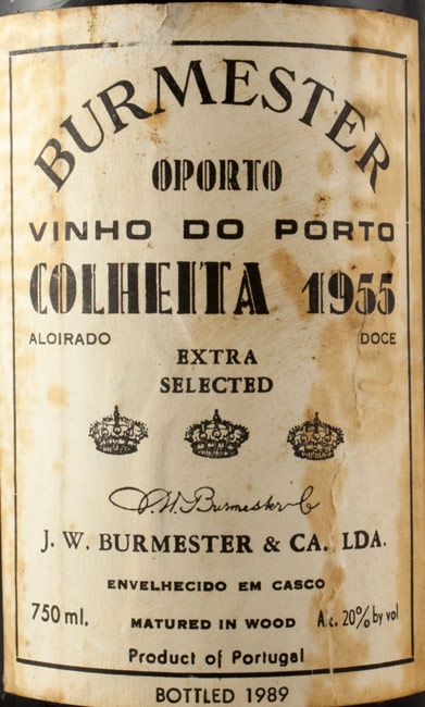 1955 Burmester Colheita Porto (rótulo antigo)