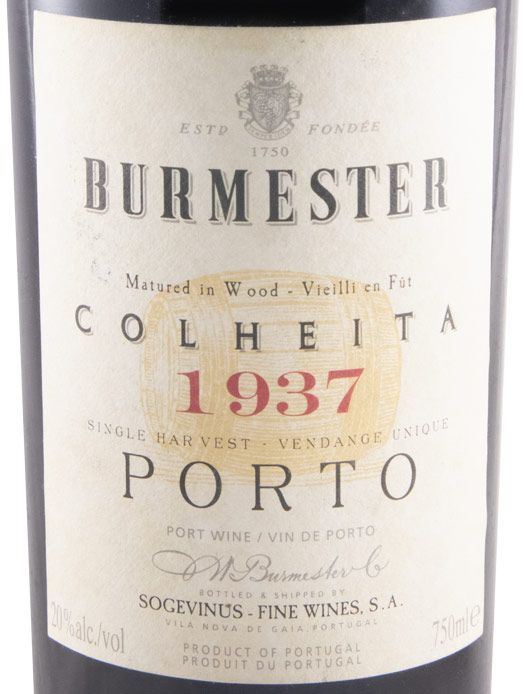 1937 Burmester Colheita Port