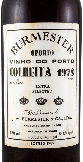 1978 Burmester Colheita Porto (rótulo antigo)