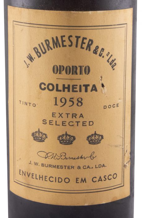 1958 Burmester Colheita Porto (rótulo antigo)
