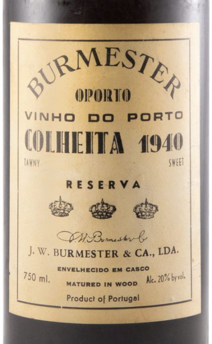 1940 Burmester Colheita Porto (rótulo antigo)