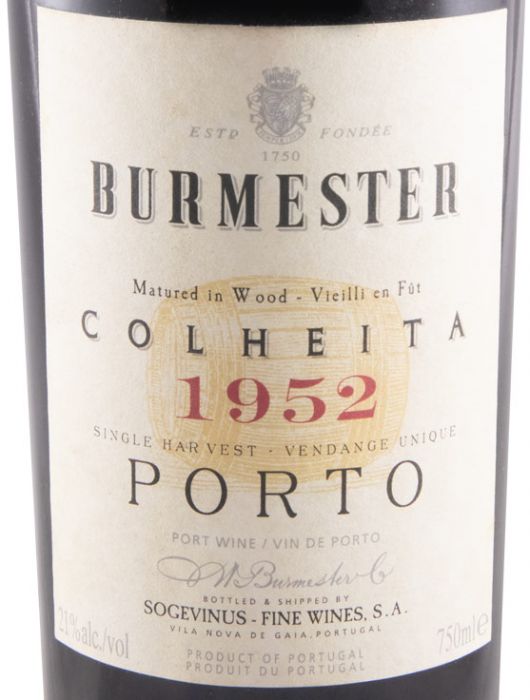1952 Burmester Colheita Port