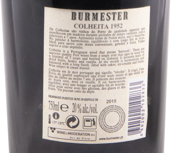 1952 Burmester Colheita Port