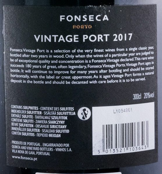 2017 Fonseca Vintage Porto 3L